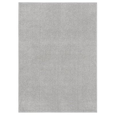 Lyhytnukkainen matto 140x200 cm vaaleanharmaa