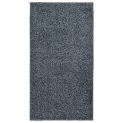 Lyhytnukkainen matto 80x150 cm antrasiitti