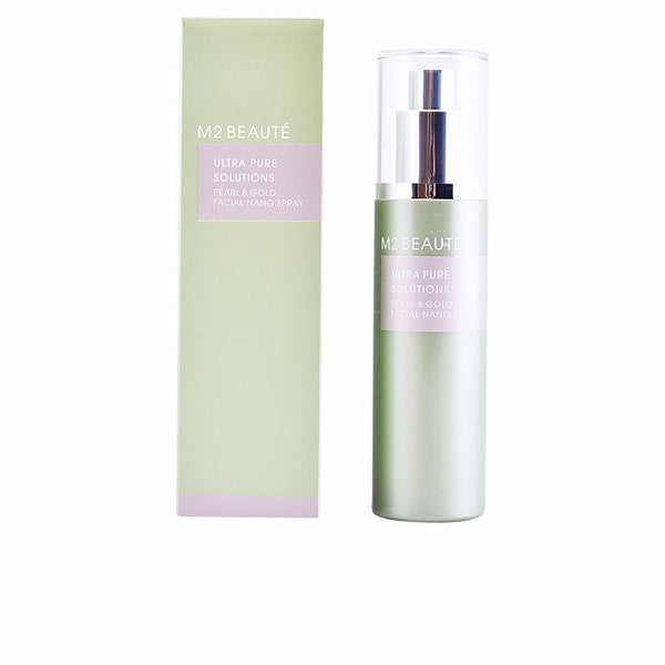 M2 Beauté Ultra pure solutions pearl & gold kasvojen nano-suihke 75 ml | Vuodevaatteet.fi