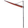 Madison Parvekkeen päivänvarjo Sun Wave 270x150 cm tiilenpunainen