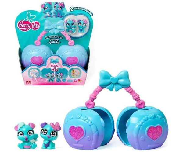 Mix - Cherry Pets Puppy Twins -nukkekoti-setti