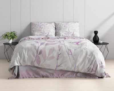 Violetti puuvilla pussilakanasetti Maily