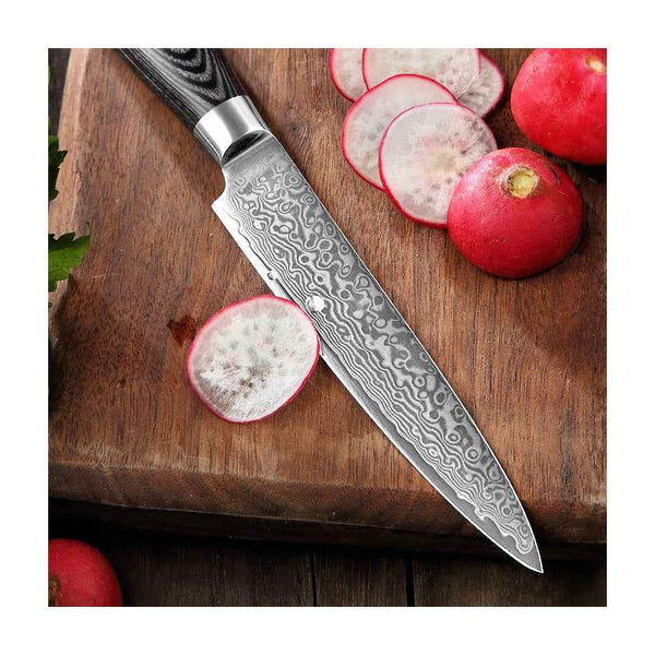 Xinzuo Ya Damascus Vihannes-/ Hedelmäveitsi, 13 cm