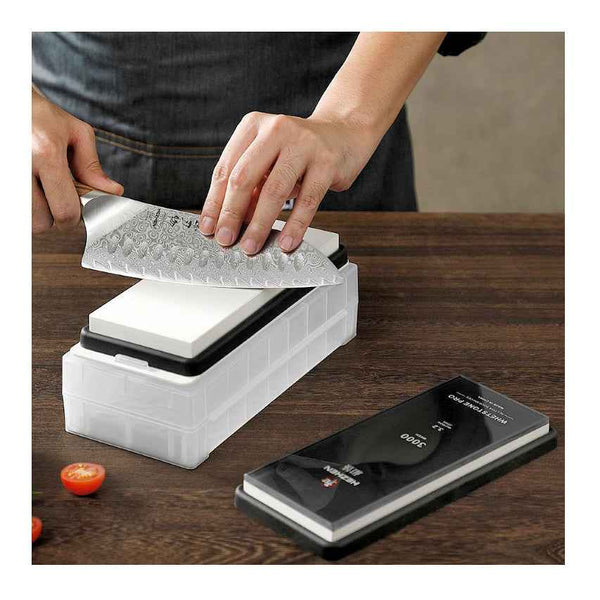 Xinzuo Glass Base Vesihiomakivi, 3000 / 10000 Grit