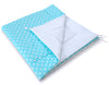 Leikkiteltta + Pehmuste - White Dots On Turquoise