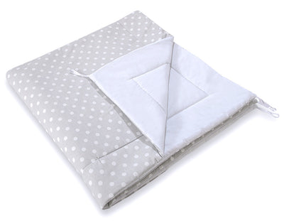 Leikkiteltta + Pehmuste - White Dots On Grey