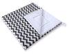 Leikkiteltta + Pehmuste - Chevron Black