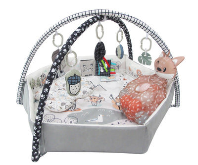 5-in-1 Vauvan Leikkimatto Minky-kankaasta
