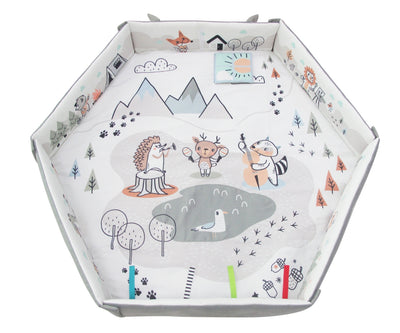 5-in-1 Vauvan Leikkimatto Minky-kankaasta