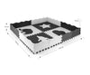 Harmaa 2x2-palainen vaahtopuzzle, jossa on Jolly-logo.