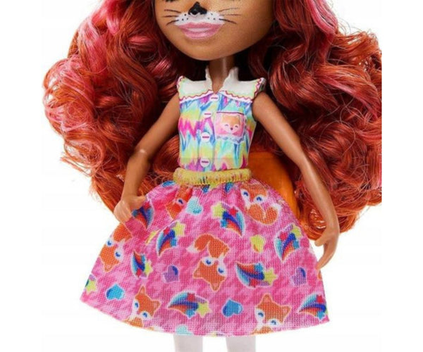 Mix - Mattel Enchantimals Hnt60 Nukke Fennec Fox ja ketunpoikasten perhe setti