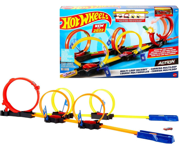 Mix - Hot Wheels kilpa-ajo silmukoiden läpi -setti