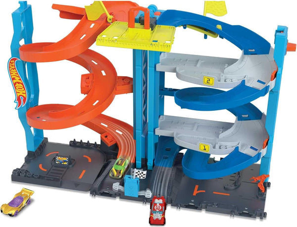 Mix - Hot Wheels City 2-in-1 kilpatorni ja liukuratakokonaisuus