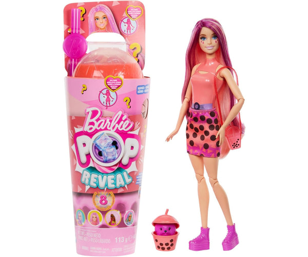 Mix - Barbie Pop Reveal Bubble Tea Mango -nukke