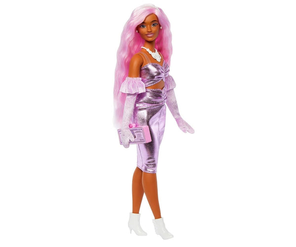 Mix - Barbie Deluxe Style -nukke vaaleanpunaisilla hiuksilla