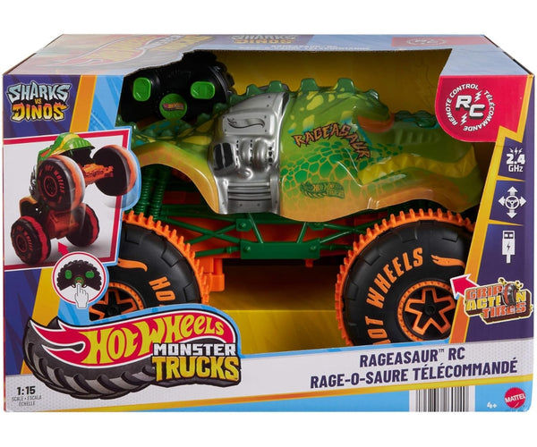 Mix - Hot Wheels kauko-ohjattava monsteriauto Rageasaur