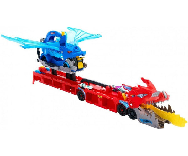 Mix - Hot Wheels kaksoiskuljetusauto Lohikäärme
