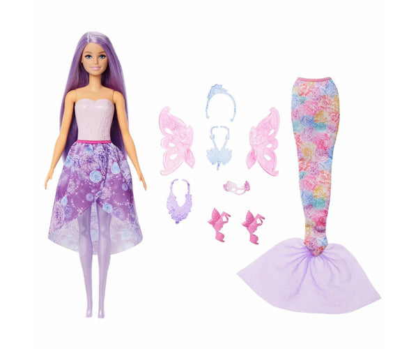 Mix - Barbie Magiczna keijumerenneito -nukke vaatteilla