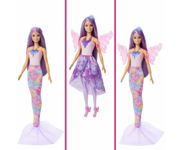 Mix - Barbie Magiczna keijumerenneito -nukke vaatteilla