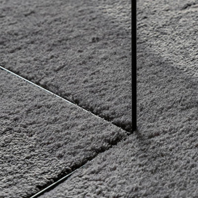 Matto HUARTE lyhytnukkainen ja pestävä antrasiitti Ø 200 cm
