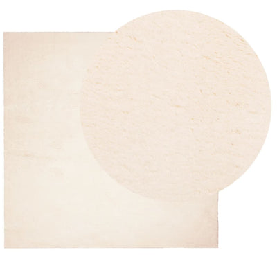 Matto HUARTE lyhytnukkainen ja pestävä beige 160x160 cm