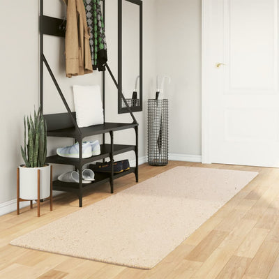 Matto HUARTE lyhytnukkainen ja pestävä beige 80x250 cm