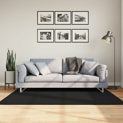 Matto HUARTE lyhytnukkainen ja pestävä musta 120x170 cm