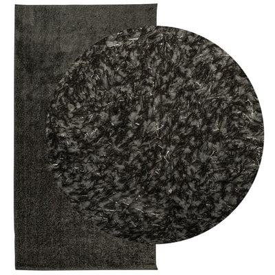 Matto ISTAN korkeanukkainen kiiltävä antrasiitti 80x150 cm