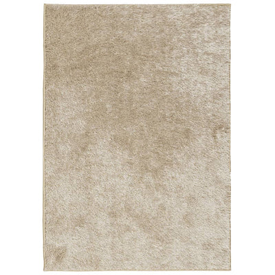 Matto ISTAN korkeanukkainen kiiltävä beige 140x200 cm