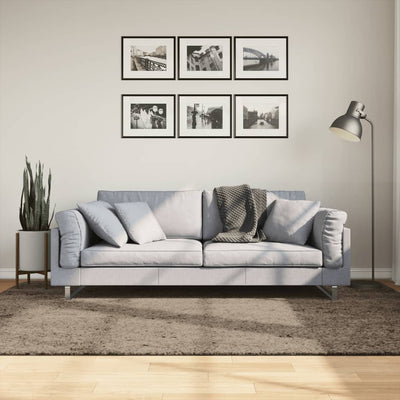 Matto ISTAN korkeanukkainen kiiltävä harmaa 160x230 cm