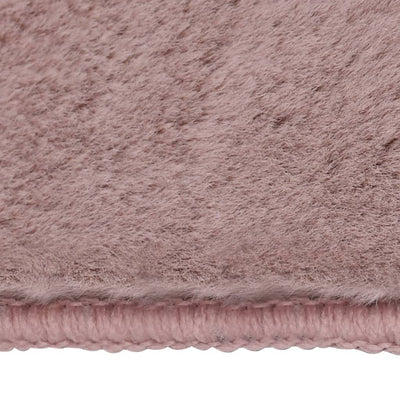 Matto jäniksen tekoturkis 180x270 cm vanha pinkki