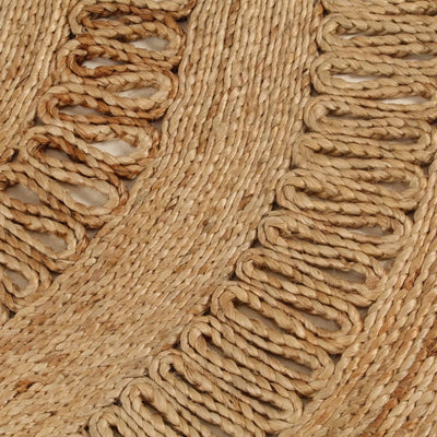 Matto käsinpunottu juutti 120 cm pyöreä
