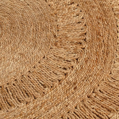 Matto käsinpunottu juutti 120 cm pyöreä