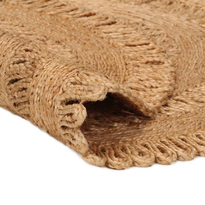 Matto käsinpunottu juutti 150 cm pyöreä