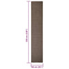 Matto luonnollinen sisal 66x350 cm ruskea