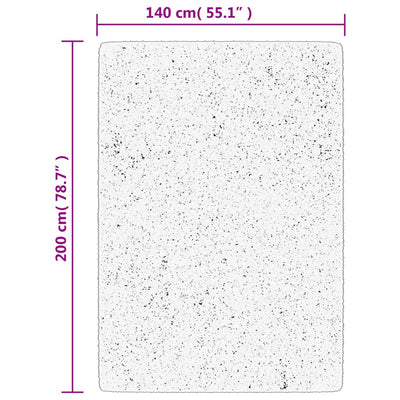 Matto OVIEDO lyhytnukkainen antrasiitti 140x200 cm