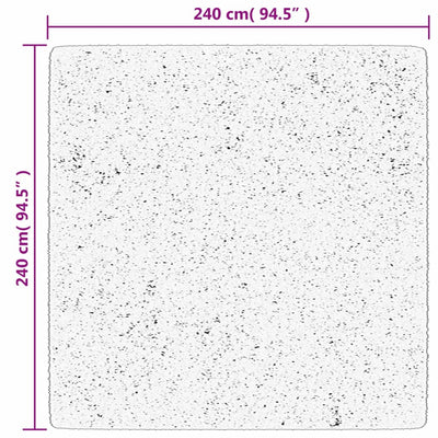 Matto OVIEDO lyhytnukkainen punainen 240x240 cm