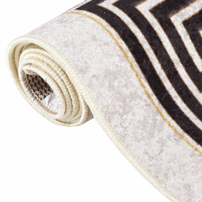 Matto pestävä 80x300 cm vaalea beige liukumaton