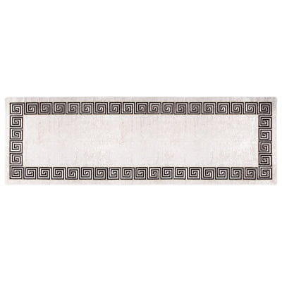 Matto pestävä 80x300 cm vaalea beige liukumaton