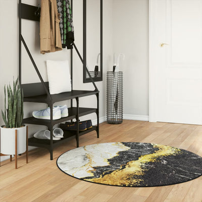 Matto pestävä monivärinen Ø 120 cm liukumaton