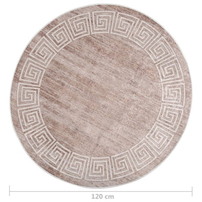 Matto pestävä φ120 cm beige liukumaton