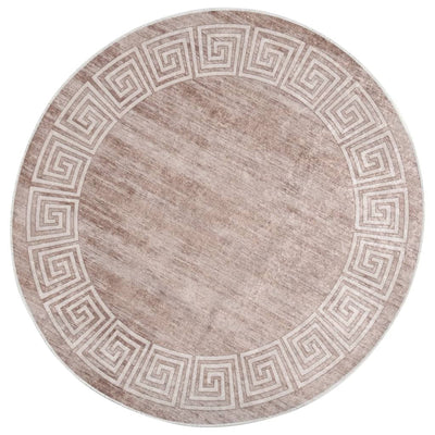 Matto pestävä φ120 cm beige liukumaton