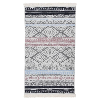 Matto pinkki ja sininen 120x180 cm puuvilla