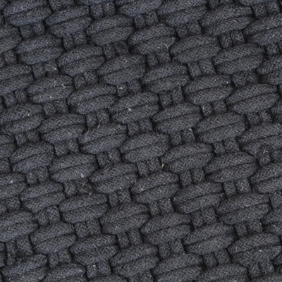 Matto suorakaide antrasiitti 180x250 cm puuvilla