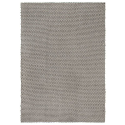 Matto suorakaide harmaa 200x300 cm puuvilla