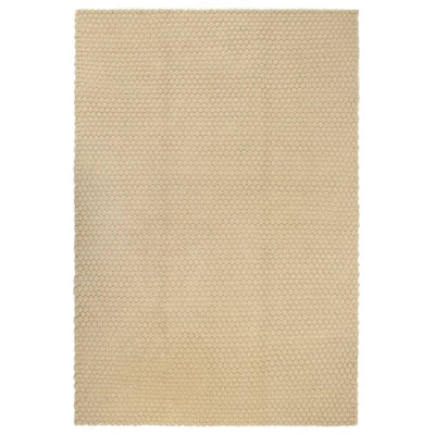 Matto suorakaide luonnollinen 80x160 cm puuvilla