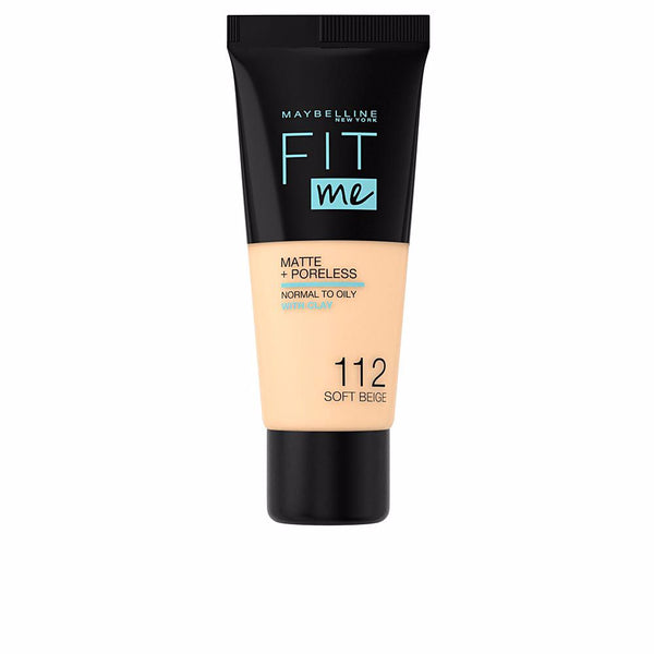 Maybelline Fit me! foundation matte+poreless #112-vaalea beige | Vuodevaatteet.fi