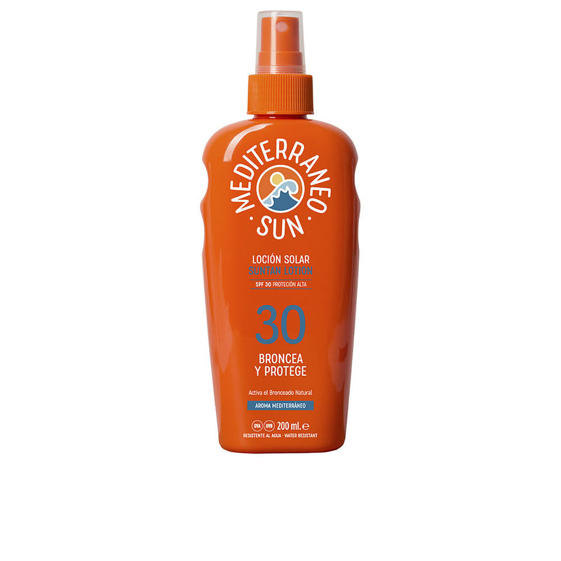 Mediterraneo Sun Coconut aurinkovoide tummalle päivetymiselle spf30 200 ml | Vuodevaatteet.fi