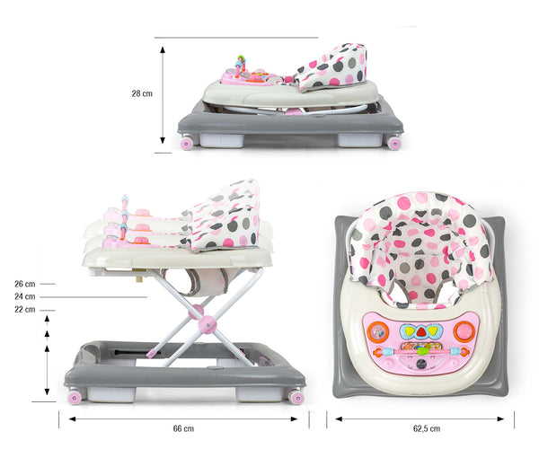 Milly Mally - Milly Mally vauvan kävelytuki Patrol Pastel Dots