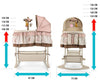Milly Mally Cradle Sweet Melody -sänky, 4-in-1, kaukosäädin, väri kerma.